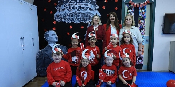 Cumhuriyet coşkusu Konaklı miniklerin kalbinde yankılandı