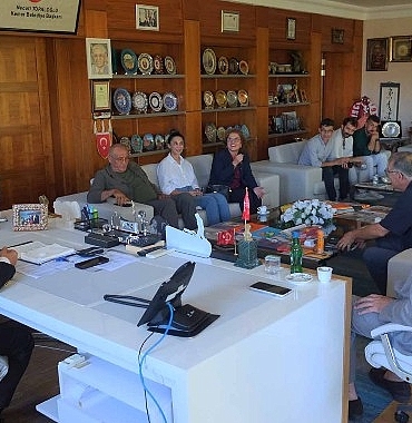 Fethiye Belediyesi heyetinden Kemer Belediyesi Kültür Evi’ne ziyaret