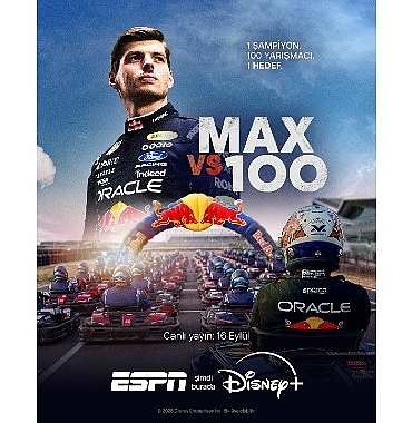 ‘Max vs 100’, Red Bull Ortaklığıyla ESPN ile 16 Eylül’de Disney+’ta Canlı Yayınlanacak!