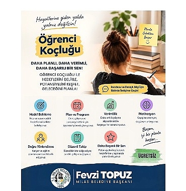 Milas Belediyesi ‘Öğrenci Koçluğu’ Hizmeti ile Öğrencilerin Yanında Oluyor