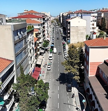 Şehit Numan Dede Caddesi yeni yüzüyle hizmette